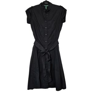 Lauren Ralph Lauren Button Down Belted Shirt Dress